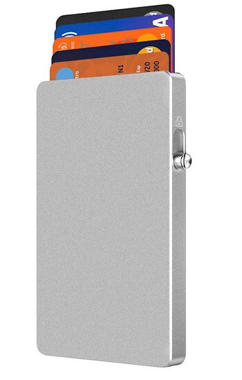 Musthavz MagSlider MagSafe Aluminum wallet zilver