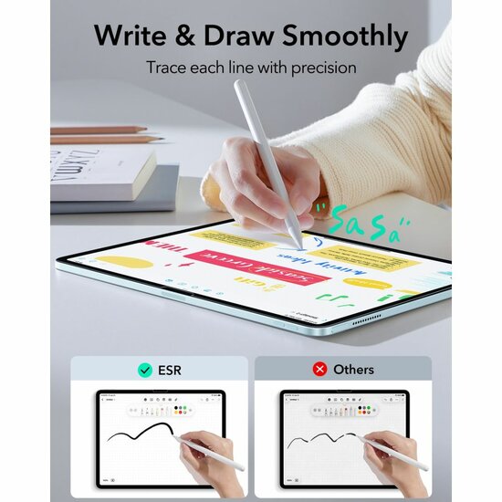 ESR Paper Feel iPad 11 inch screenprotector 2 pack