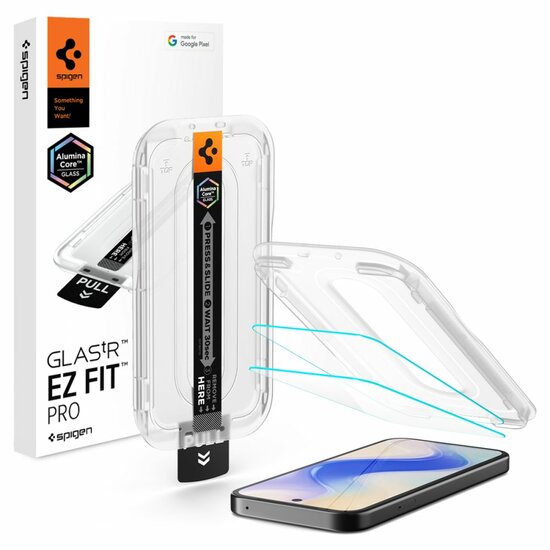 Spigen GlastR EZ Fit Google Pixel 10a glazen screenprotector 2 pack