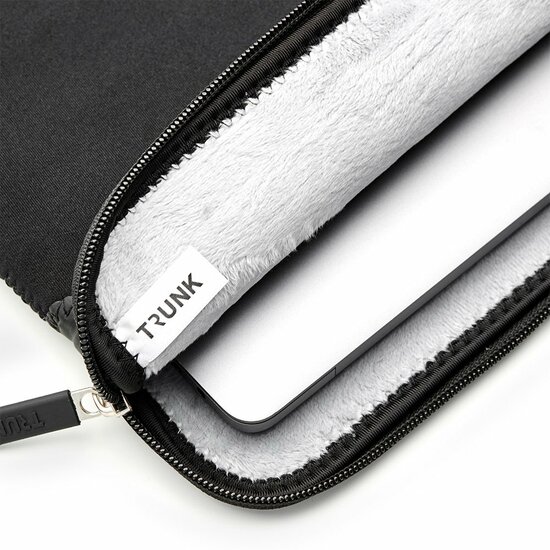 TRUNK Neoprene MacBook 13 inch sleeve zwart
