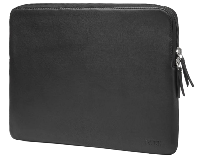 TRUNK Leather MacBook Pro 16 inch sleeve zwart