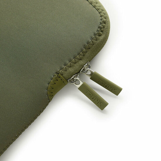 TRUNK Neoprene MacBook 13 inch sleeve groen