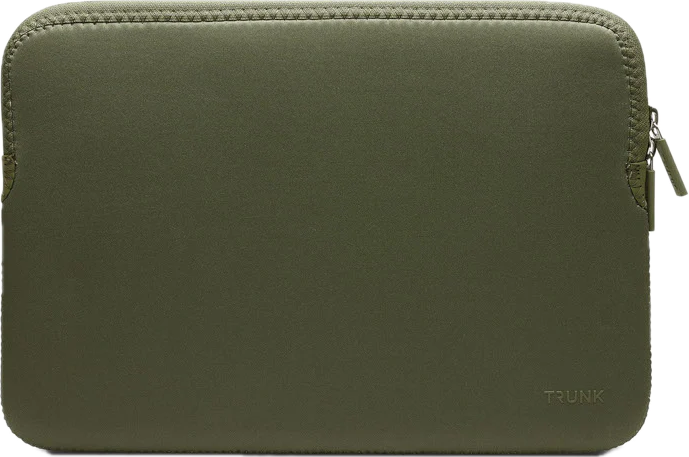 TRUNK Neoprene MacBook 13 inch sleeve groen