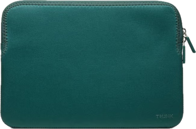 TRUNK Neoprene MacBook 13 inch sleeve donkergroen