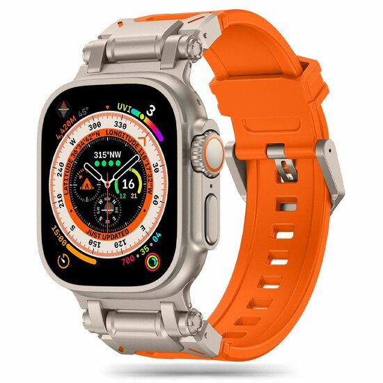 Tech Protection Delta Apple Watch 49 / 46 / 45 / 42 mm bandje oranje