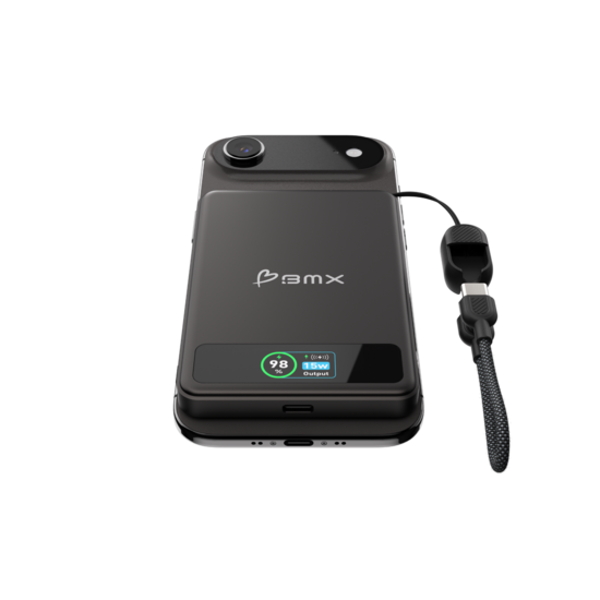 BMX SolidSafe 5 K MagSafe solid-state powerbank 5000 mAh zwart