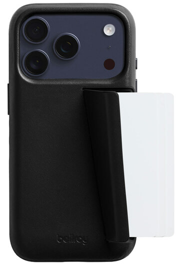 Bellroy Card iPhone 17 Pro wallet hoesje zwart