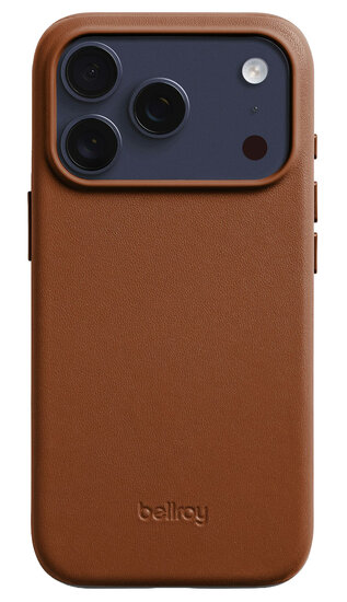 Bellroy leather iPhone 17 Pro hoesje rust