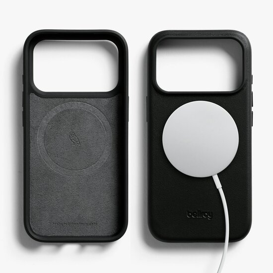 Bellroy leather iPhone 17 Pro Max hoesje zwart