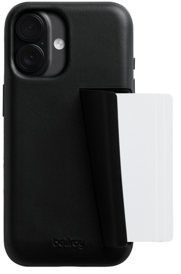 Bellroy Card iPhone 17 wallet hoesje zwart