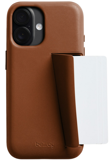 Bellroy Card iPhone 17 wallet hoesje bruin