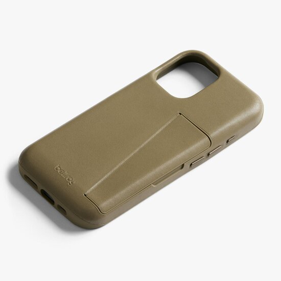 Bellroy Card iPhone 17 wallet hoesje khaki