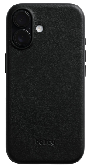 Bellroy leather iPhone 17 hoesje zwart