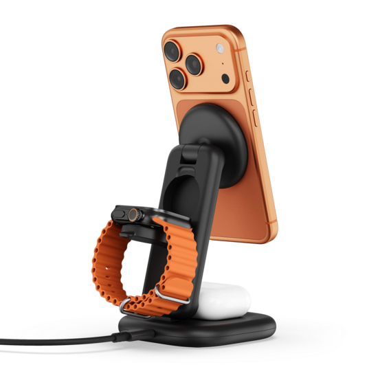 Satechi 3 in 1 opvouwbare Qi2.2 MagSafe oplader