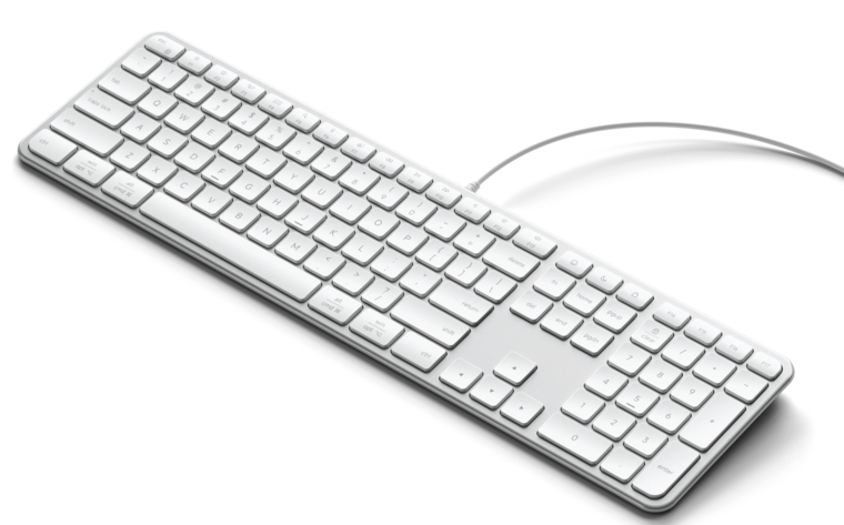 Satechi Slim LX3 bedraad USB-C toetsenbord zilver