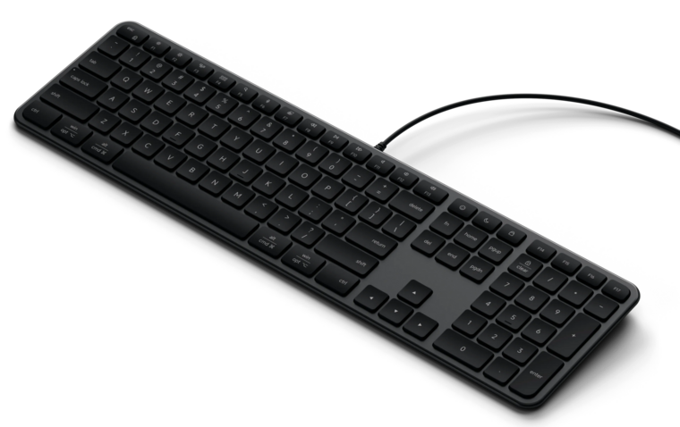 Satechi Slim LX3 bedraad USB-C toetsenbord zwart