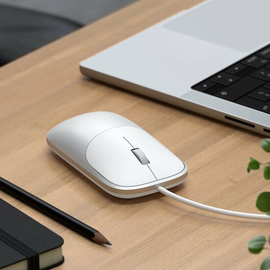 Satechi Slim LX bedrade USB-C muis zilver