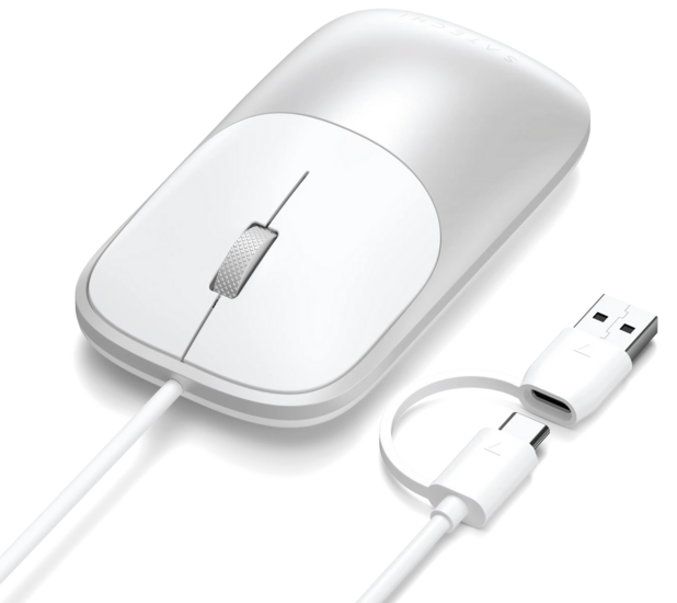 Satechi Slim LX bedrade USB-C muis zilver