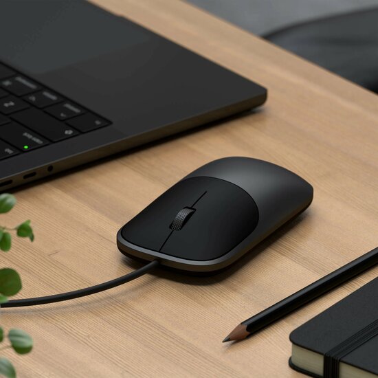 Satechi Slim LX bedrade USB-C muis zwart