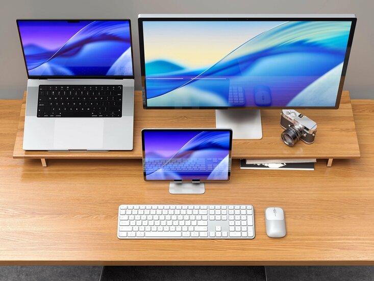 Satechi Slim CEX3 draadloze toetsenbord en muis combo zilver