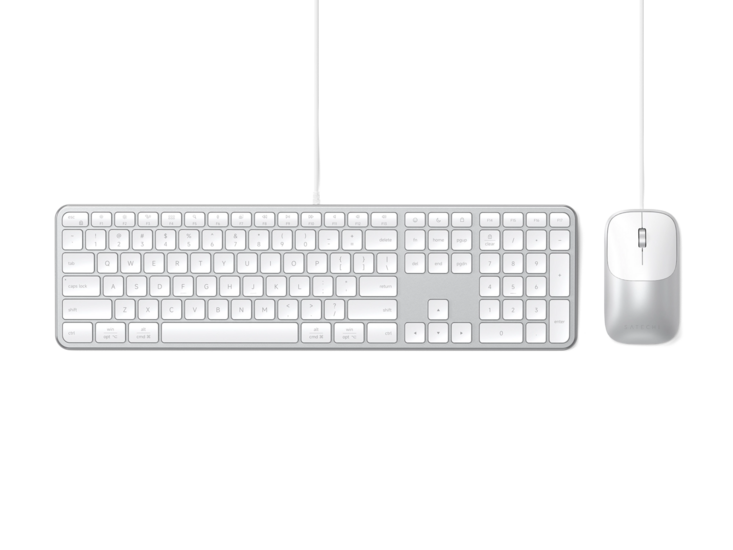 Satechi Slim CLX3 USB-C toetsenbord en muis combo zilver