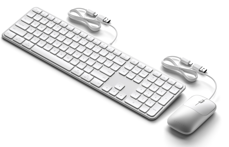 Satechi Slim CLX3 USB-C toetsenbord en muis combo zilver