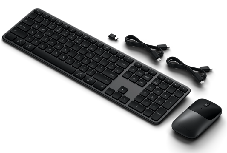 Satechi Slim CEX3 draadloze toetsenbord en muis combo zwart