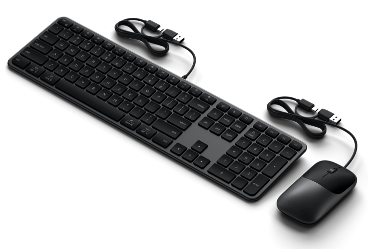 Satechi Slim CLX3 USB-C toetsenbord en muis combo zwart