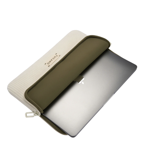 Tucano Velluto MacBook 13 inch sleeve beige