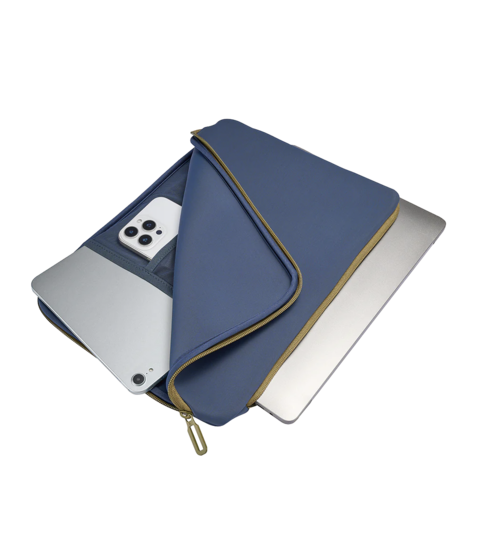 Tucano Doppio MacBook 13 inch sleeve blauw