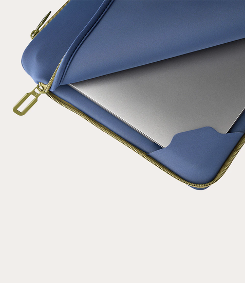Tucano Doppio MacBook 13 inch sleeve blauw