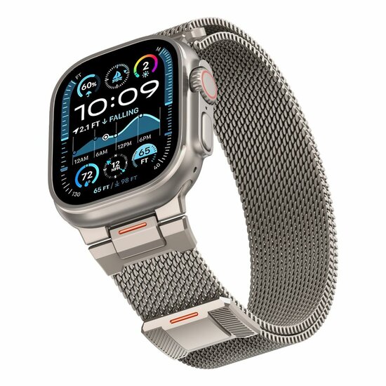 TechProtection Vanguard Apple Watch 49 / 46 / 45 / 44 mm bandje titanium