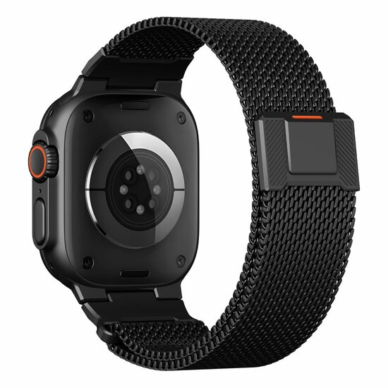TechProtection Vanguard Apple Watch 49 / 46 / 45 / 44 mm bandje zwart