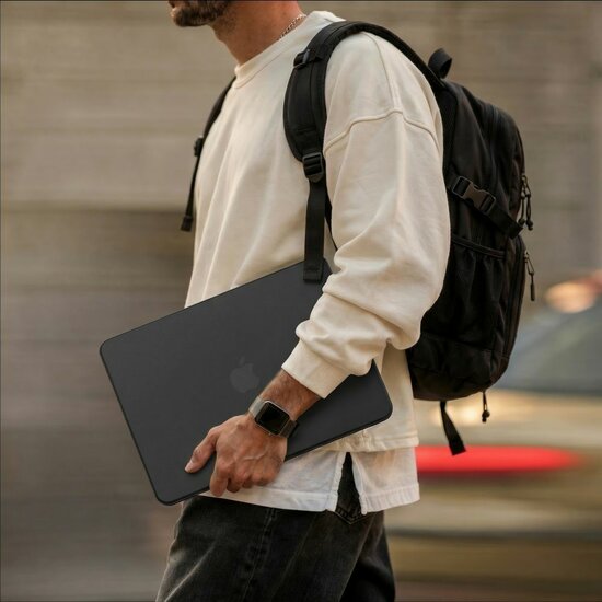 TechProtection Smart MacBook Neo 13 inch hardshell zwart