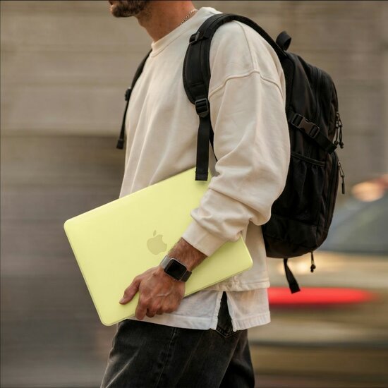 TechProtection Soft MacBook Neo 13 inch hardshell citrus
