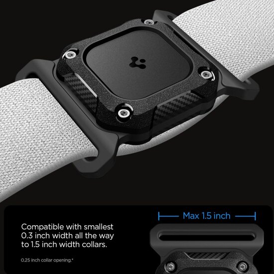Spigen Tough Armor AirTag houder Pet Collar voor huisdieren