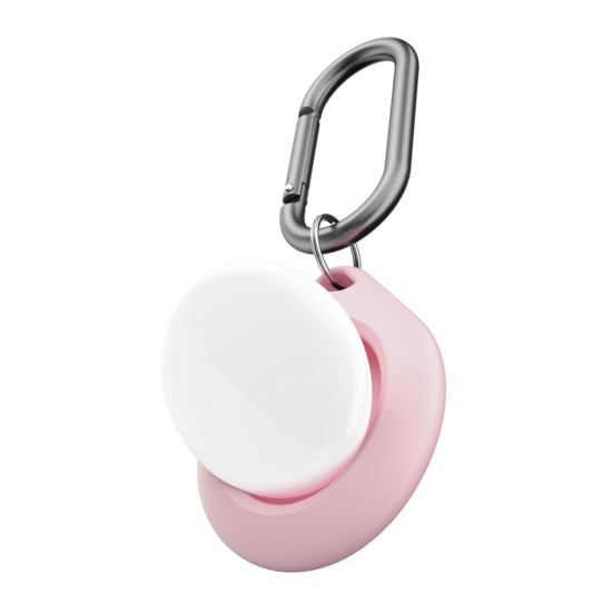 KeyBudz Secure Dock AirTag hanger roze 2 pack