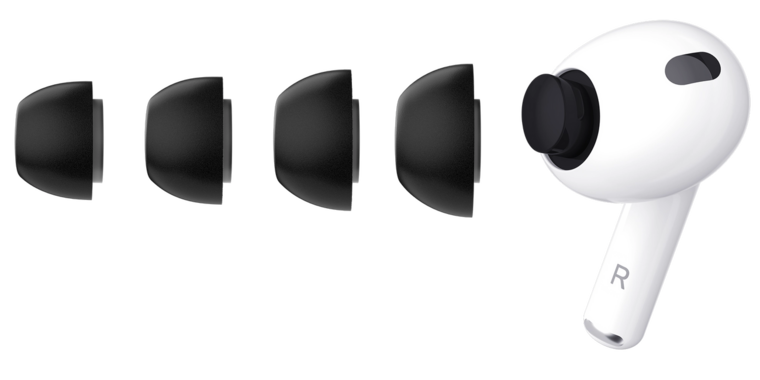 KeyBudz Memory Foam ear tips voor AirPods Pro 3 zwart