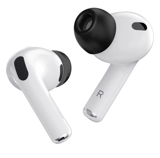 KeyBudz Memory Foam ear tips voor AirPods Pro 3 zwart