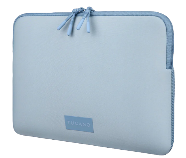 Tucano One MacBook Neo 13 inch sleeve lichtblauw