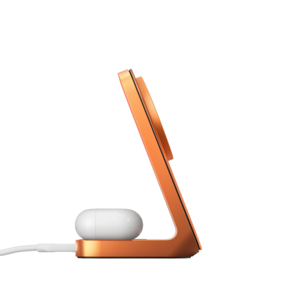 Nomad Stand One 25  watt MagSafe 2 in 1 oplader oranje