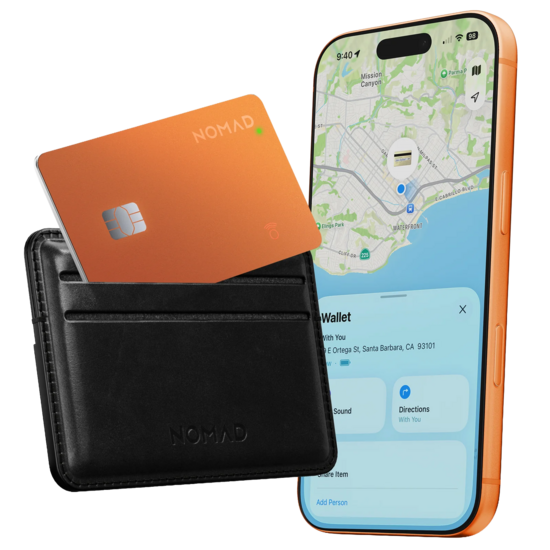 Nomad Tracking Card  Pro met Find My tracker oranje