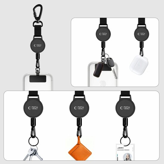 TechProtection UrbanLoop Anti Theft houder draagkoord voor elke telefoon