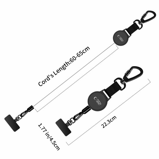 TechProtection UrbanLoop Anti Theft houder draagkoord voor elke telefoon