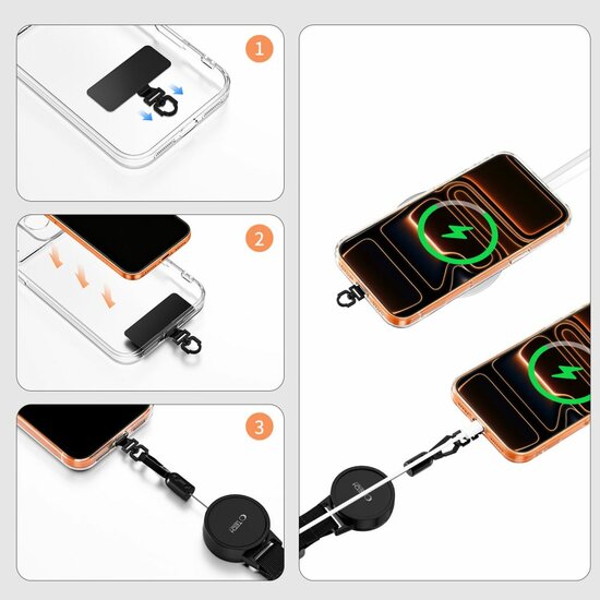 TechProtection UrbanLoop Anti Theft houder draagkoord voor elke telefoon