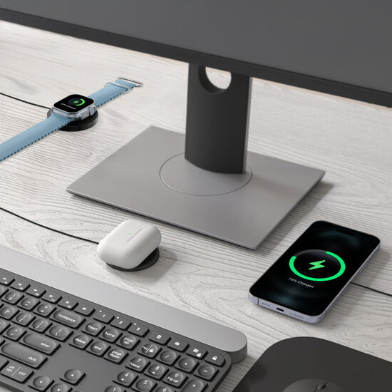 Mobilize 3 in 1 MagSafe oplader en kabel