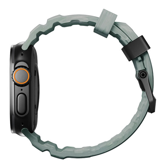 Nomad Rocky Point Apple Watch 49 / 46 /&nbsp;45 mm bandje carbon sierra stone / zwart