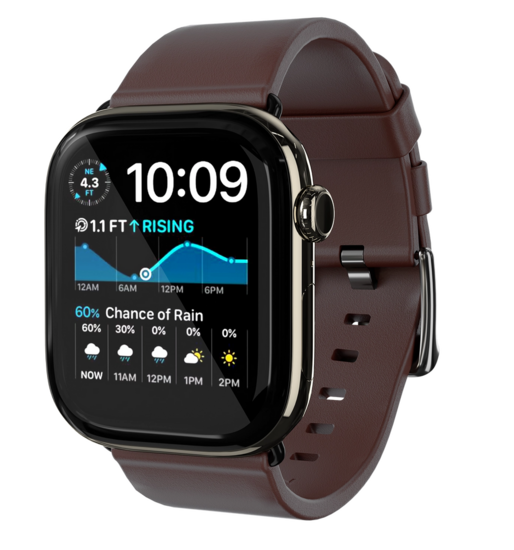 KeyBudz Artisan leather Apple Watch bandje bruin