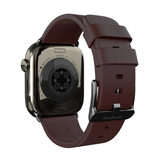 KeyBudz Artisan leather Apple Watch bandje bruin
