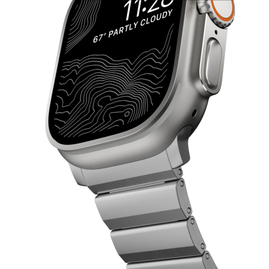 Nomad Titanium V3 Apple Watch 49 /&nbsp;46 / 45 mm bandje natural